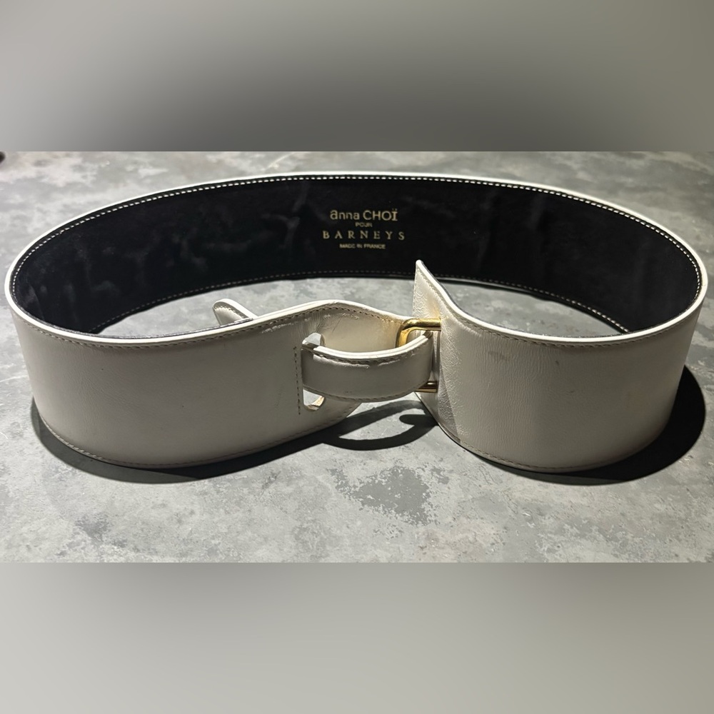 Anna Choi for Barneys Vintage White Belt
